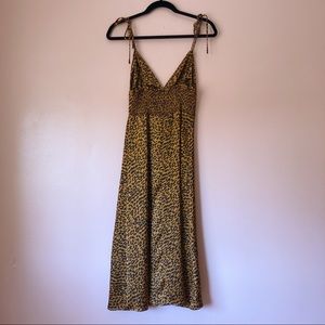 Akaiv Dresses - Akaiv Leopard Print Midi Dress Akaiv Dresses - Akaiv Leopard Print Midi Dress